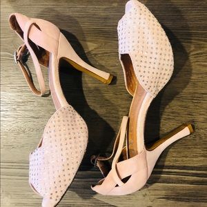 Jeffrey Campbell “Forbes” Pink Suede Heel